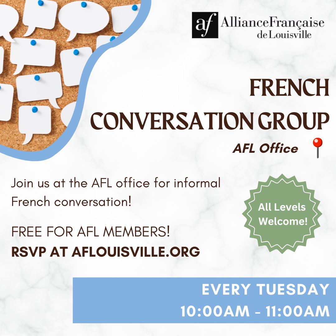 Conversation Group @AFL Office.Tuesdays, 10-11am